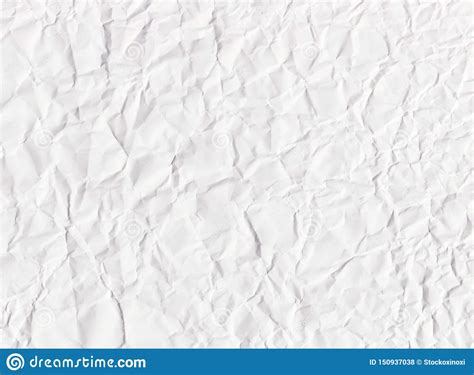 Crumpled And Wrinkled White Paper Texture Stock Photo Image Of Design