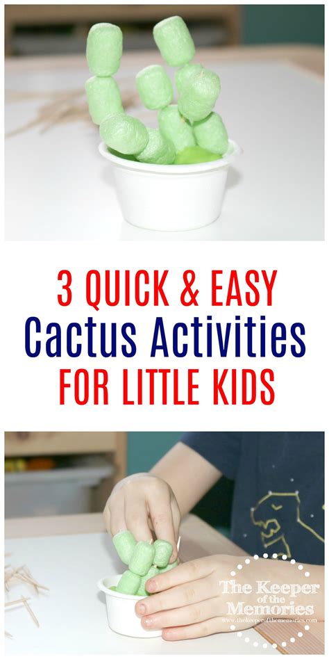If Youre Looking For Quick And Easy Preschool Cactus Crafts And