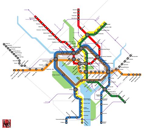 Silver Line Metro Map