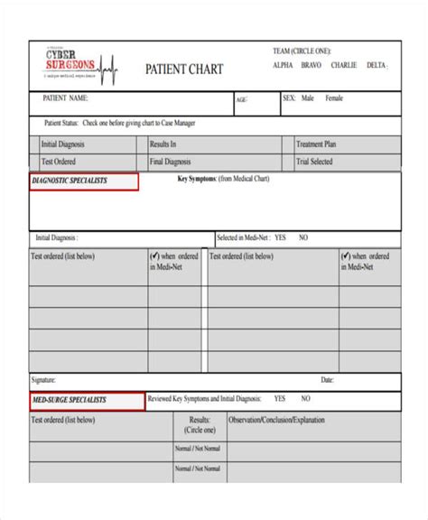 Patient Chart Pdf Fill Online Printable Fillable Blan