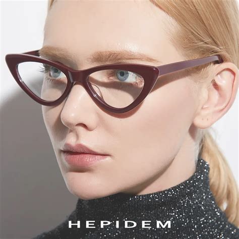 acetate optical glasses frame women brand designer cat eye prescription eyeglasses 2019 new fors