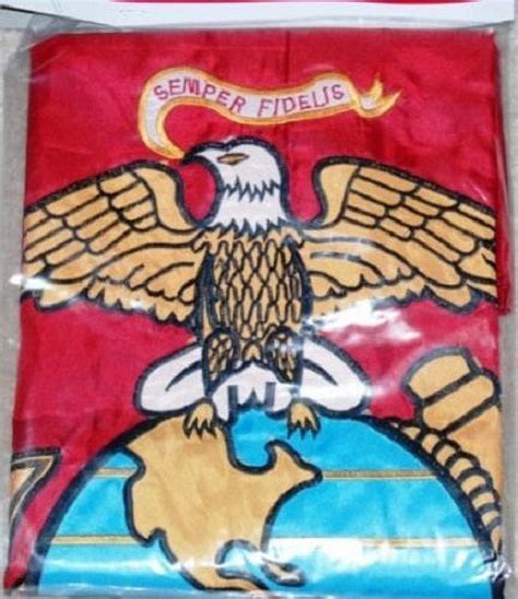 nylon embroidered double sided 3x5 foot usmc marine corps flag sewn nylon