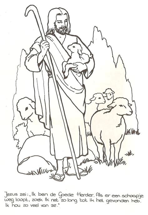 Kan alleen maar een zwetende mohammed op een kind voor me. Jezus is de goede herder - Kleurboekje nr 2/Kleurboek oude testament | Pinterest - Kleurboek ...