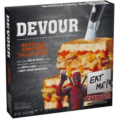 Playing on the idea of food porn, the commercial suggests. Deadpool, DEVOUR develop line of frozen sandwiches | 2018 ...
