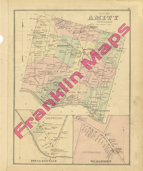 Andys Antique Maps 1876 Berks County