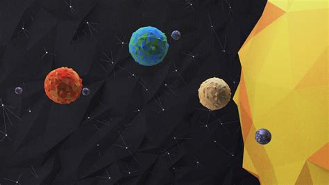 Low Poly Planets On Behance