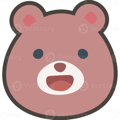 Bear Face Animal Cartoon 11458573 Png