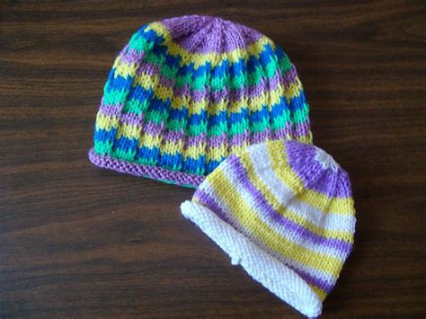 Basic Rolled Brim Hats Hat Pattern Baby Hats Knitting Knitted Hats Kids