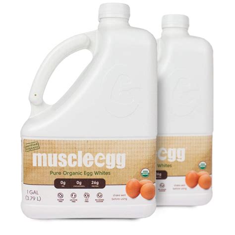 Muscleegg Organic Liquid Egg Whites Protein Gallons Lifeirl
