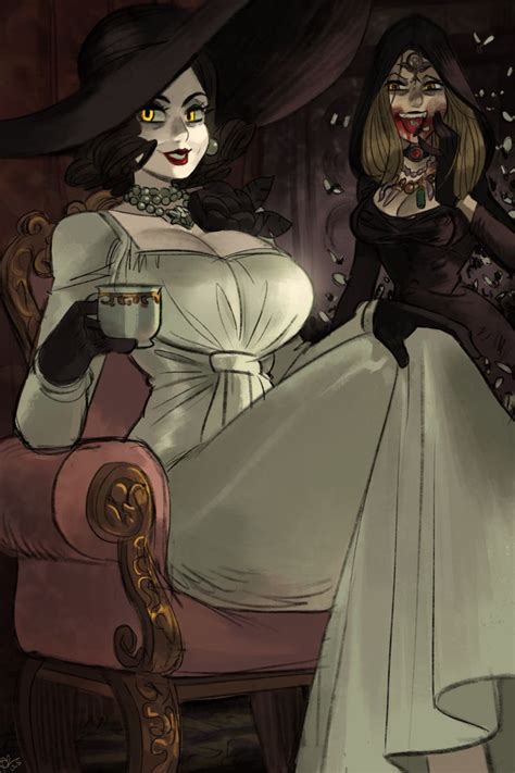 Lady Dimitrescu By Oh8 On Deviantart In 2021 Resident Evil Vampire
