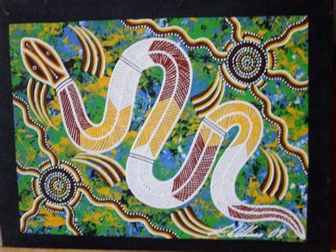 Aboriginal Art Australia Rainbow Serpent Dreaming By Cefkeenan 25000