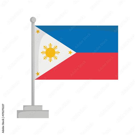 National Flag Of Philippines Vector Illustration Stock Vector Adobe Stock