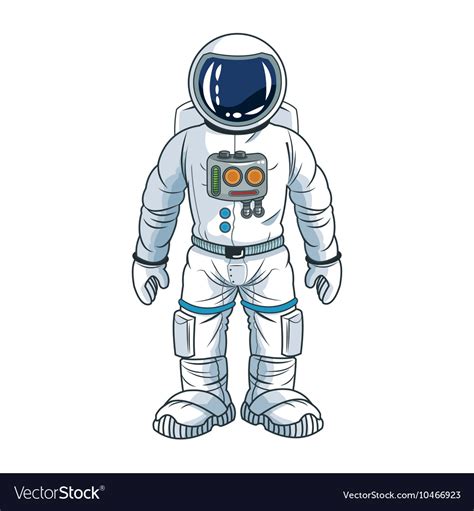 Astronaut Space Cartoon Design Royalty Free Vector Image