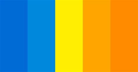 Blue Yellow And Orange Color Scheme Blue