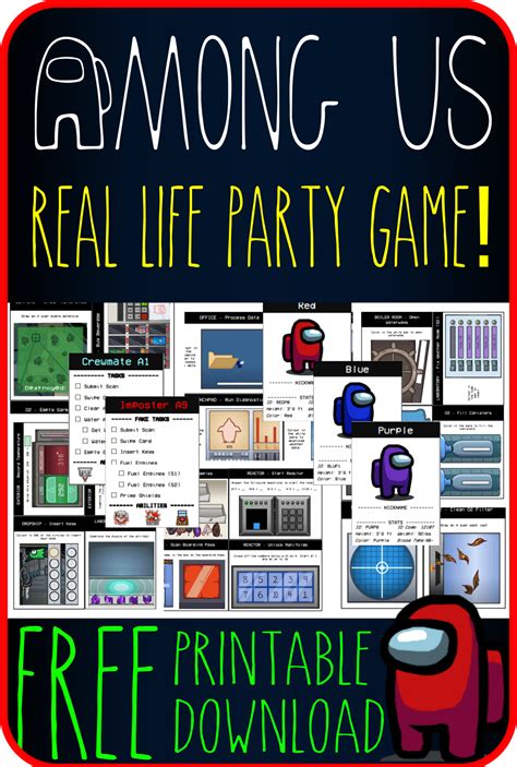Among Us Irl Party Game Dream Theme Parties Kids Party Games Party