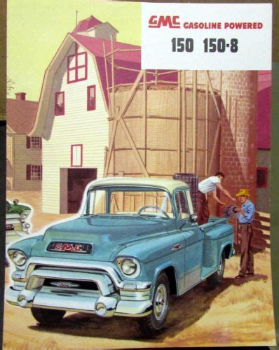 Buy 1955 Gmc Gasoline Pickup Truck Models 150 And 150 8 Original Sales