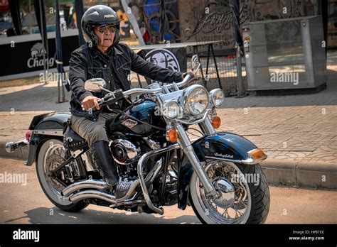 Man Ride Harley Davidson Motorcycle Hi Res Stock Photography And Images