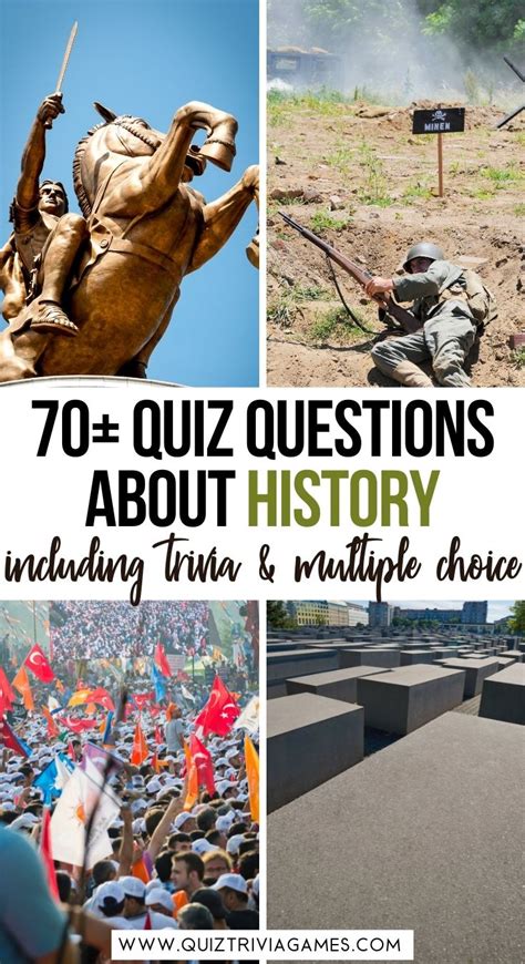 70 Easy History Quiz Questions And Answers Quiz Trivia Games