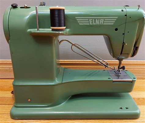 Elna Supermatic 722010 Vintage Green Sewing Machine With Case Etsy Canada