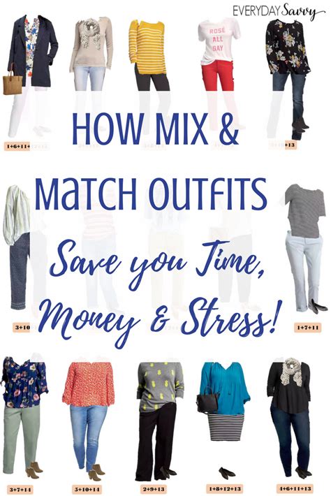 How Mix And Match Cute Simple Outfits Save Time Money And Stress