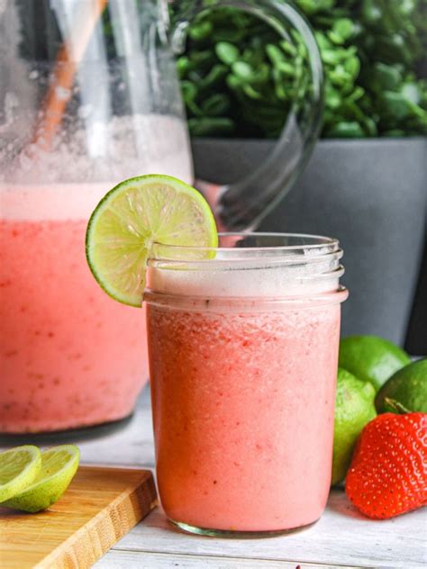 Brazilian Limeade With Strawberries Simply Scrumptious Eats