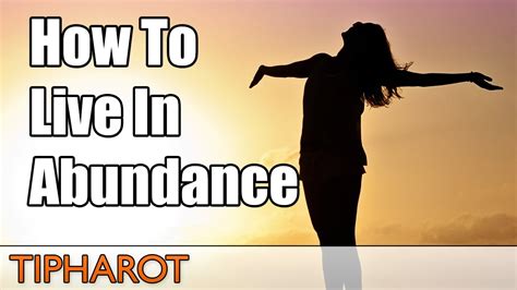 How To Live In Abundance YouTube