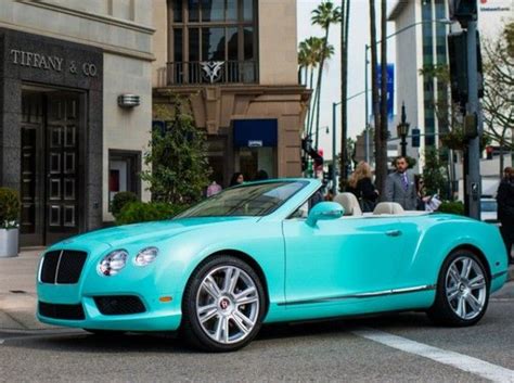 2013 Bentley Continental Gtc In Tiffany Blue Bentley Aqua Turquoise