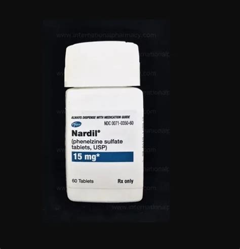 Nardil Phenelzine 15mg Tablet 60 Tablets Treatment Antidepressant Us