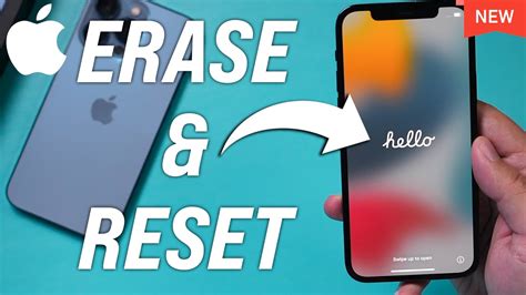 How To Reset Iphone To Factory Settings Youtube