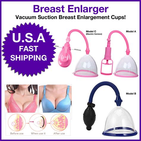 Breast Enhancement Pump Vacuum Sunction Cup Breast Enlargement Beauty Health Ebay