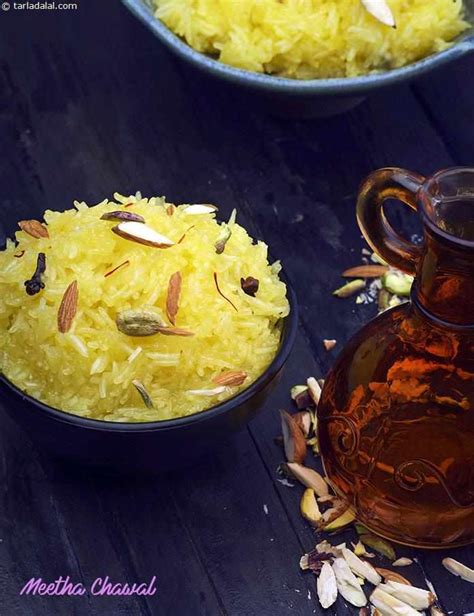 Meetha Chawal Sweet Rice Chawal Recipe Indian Microwave Recipes
