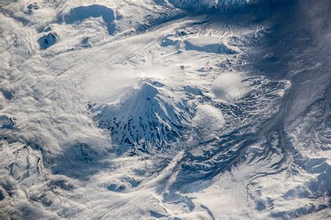 Kamchatka Volcanos Zheltovsky Volcano Photo Cosmonaut Oleg Artemyev