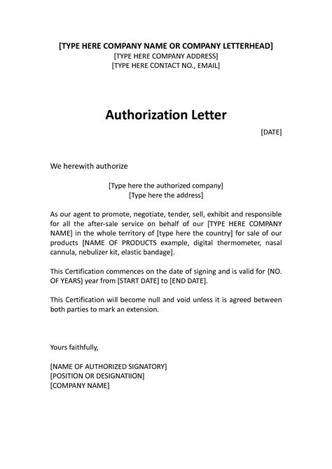 An authorization letter is usually considered as a written confirmation to allow someone to take a specific action, enter into a legal contract, delegate his/her duties, spend a. Authorization Distributor Letter - sample distributor / dealer authorization letter given by a ...