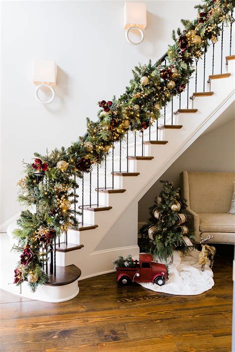 Stairs Decoration Ideas For Christmas Shelly Lighting