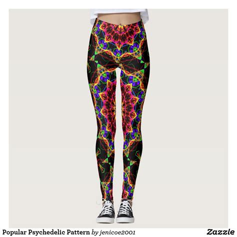 Popular Psychedelic Pattern Leggings Zazzle Leggings Pattern Psychedelic Clothing Colorful
