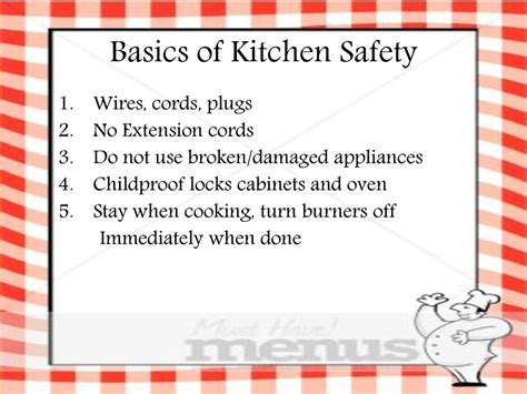 Check spelling or type a new query. Kitchen safety - HOME ECONOMICS