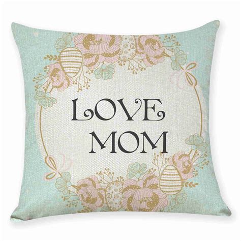 Mothers Day Pillow Case Love Mom Pillow Cover Etsy