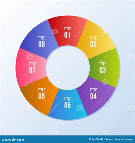 Circle Chart Circle Infographic Or Circular Diagram Stock Vector