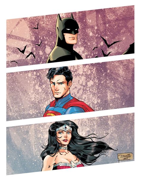 Dc Trinity Superman Batman And Wonder Woman Diego Olortegui Dc