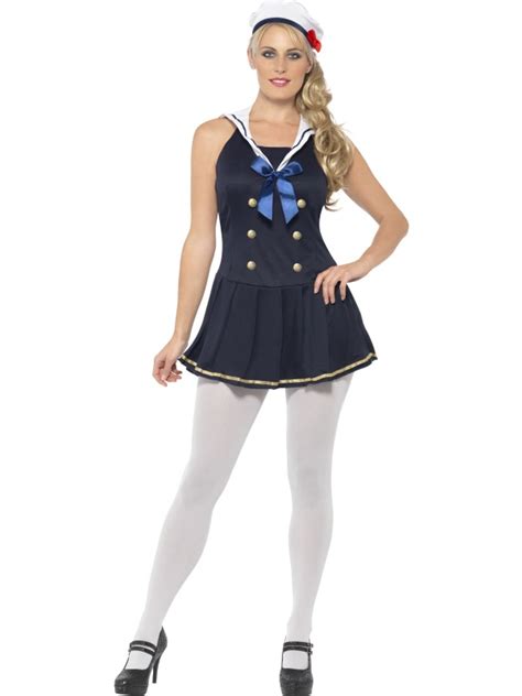 adult sexy navy sailor girl uniform ladies fancy dress hen party costume outfit ebay