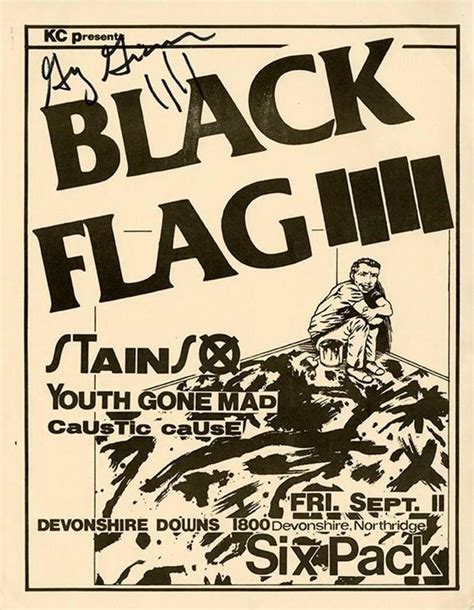 Raymond Pettibon Early Black Flag Punk Flyer Print For Sale At 1stdibs