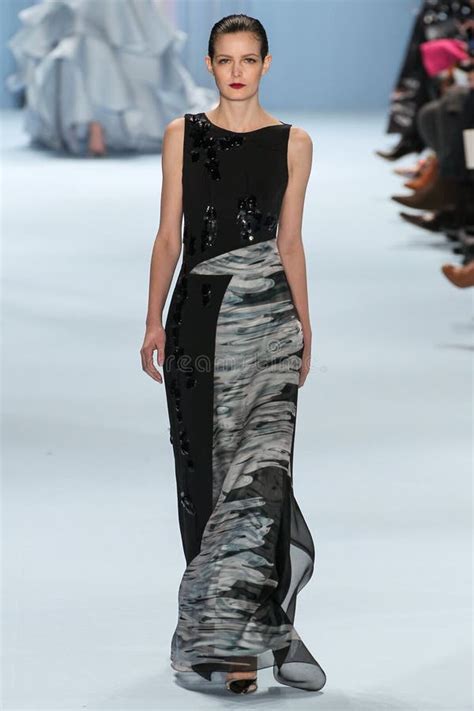 Model Zlata Mangafic Walk The Runway At The Derek Lam Fashion Show