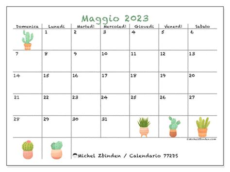 Calendario Maggio 2023 Da Stampare 442DS Michel Zbinden CH 52896 Hot