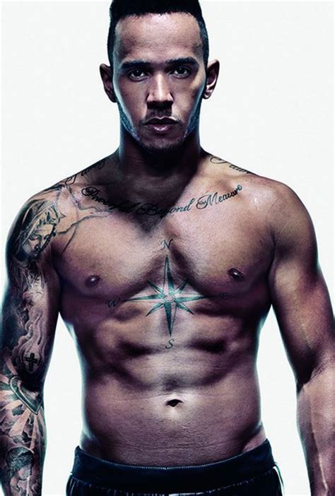 Lewis Hamilton Poses Topless For Cover Of Mens Health Celebrity News