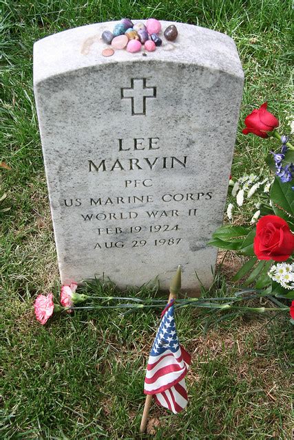 Arlington National Cemetery Grave Of Lee Marvin Sat 28 May 2011 5