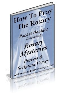 Say the our father 4. FREE Rosary Booklets to download