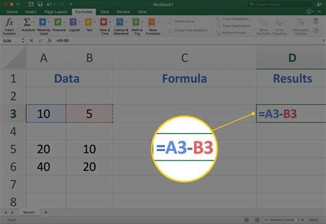 How To Subtract Two Or More Numbers In Excel