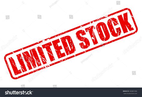 Limited Stock Red Stamp Text On Stock Vector Royalty Free 300881006