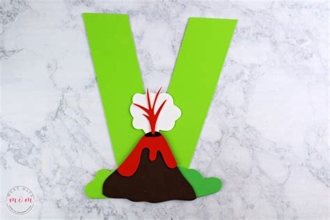 V Is For Volcano Letter Craft Free Printables Must Have Mom