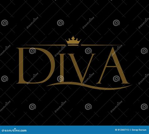 Diva Logo Design Vektor Illustrationer Illustration Av Abstrakt 81260715